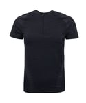 Under Armour Womens Half Zip Seamless T-Shirt Training Top 1348738 001 - Black Nylon - Size Small