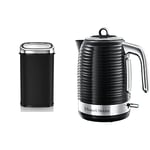 Tower T80900 Kitchen Bin with Sensor Lid, Touchless for Hygienic Waste Disposal, Infrared Technology, 58 Litre, Black & Russell Hobbs 24361 Inspire Electric Fast Boil Kettle, 3000 W, 1.7 Litre