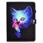 JIan Ying Case for iPad Pro 11 (2020)/iPad Pro (11-inch, 2nd generation) Lightweight Protector Cover with Clasp blue Cat