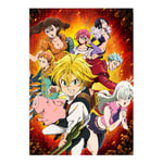 dili-bala The Seven Deadly Sins - Manga Series Anime Poster and Prints Unframed Wall Art Gifts Decor A3 /42X29.7cm(Multi-Style09)