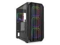 Sharkoon Ak5m Rgb, Midi Tower, Pc, Svart, Atx, Micro Atx, Mini-Itx, Multi, Fall Fläktar