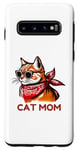 Coque pour Galaxy S10 Cat Mom Happy Mother's Day For Cat Lovers Family Matching