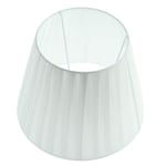 perfk Fabric E27 Lampshade Floor Lamp Table Lamp Fabric Shade - White
