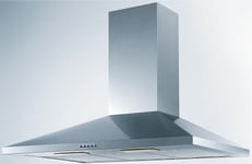 Award Canopy 90cm Rangehood 550m3/h max. extraction Stainless Steel with Push Button Control