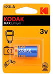Kodak Kodak Max litium 123LA akku (1 kpl)