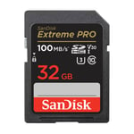 SDHC Extreme Pro 32GB 100MB/s UHS-I C10 V30 U3