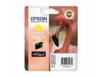 Epson T0874 - 11.4 ml - gul - original - blister - bläckpatron - för Stylus Photo R1900