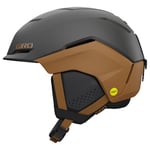 Giro Tenet MIPS Ski Helmet - Snowboard Helmet for Men, Women & Youth - Metallic Coal Tan- M (55.5-59cm)