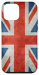 iPhone 12 mini UK Union Jack Flag Banner format with grungy look Case