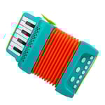 Dragspel Leksak 10 Tangenter 8 Basdragspel För Barn Musikinstrument Pedagogiska Leksaker Presenter För Småbarn Nybörjare-grön