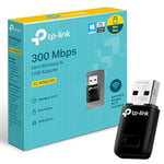 TP-Link 300Mbps Mini Wireless N USB WiFi Adapter, ideal for smooth HD video, voice streaming and online gaming,USB 2.0, Supports Windows 10/8.1/8/7/XP, Mac OS, Linux(TL-WN823N)