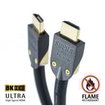 Supra HDMI 2.1 UHD8K FRHF Black (1-5M) 2 Meter