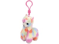 Ty Beanie Boos Nyckelring Färgglad Lama Lola 8,5 Cm (Ty36601)