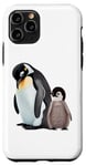 Coque pour iPhone 11 Pro conception drôle de taille de pingouin pour les petites