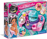 Clementoni 18599 Crazy Chic Cool Nail Art Set for Children, Ages 6 Years Plus, M