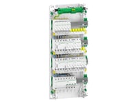 Förmonterad Resi9 Xp Pw Kontrollpanel, 4 Rader 13M: 1Xafb 1Xspd + 2Xrcd + 8Xc10a 1Pn + 2Xc16a 3Pn