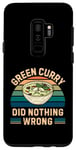Coque pour Galaxy S9+ Curry vert rétro n'a rien mal - Nourriture au curry vert vintage