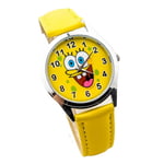Barn Spongebob Squarepants Klockor Kvarts Armbandsur Analog Klocka Barn Pojkar Flickor Cartoon Festpresenter [LGL] C