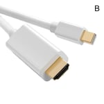 blanche - Adaptateur DisplayPort vers HDMI 3D/2K, convertisseur de Port d'affichage Thunderbolt 2 vers HDMI, câble adaptateur vidéo Audio