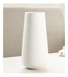 Bespeture White Vase for Flowers Ceramic Modern Simple Ideal Decorative Home Office Living Room Kitchen Office (White A)