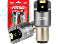 Amio Led-Lampor Canbus Series Pro Bay15d P21/5W 4X3030 Smd Vit 12V 24V Amio-03585