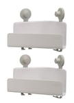 Joseph Joseph EasyStore Self-Draining Corner Shower Caddy 2-pack- White