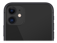 Apple iPhone 11 - 4G smartphone - dobbelt-SIM / Internminne 64 GB - LCD-display - 6.1 - 1792 x 828 piksler - 2x bakkameraer 12 MP, 12 MP - front camera 12 MP - svart