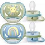 Philips Avent SCF085/58 Ultra Air -sutter 0-6 måneder, 2 stk, sol