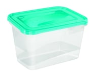 Keeeper Frischhaltedose "Fredo Fresh", 2,0 Liter, Eckig Unterteil: Transparent, Deckel: Blau, Deckel Mit Ecklasche, - 1 Stück (3067663200000)