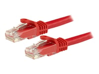 StarTech.com 1.5m CAT6 Ethernet Cable, 10 Gigabit Snagless RJ45 650MHz 100W PoE Patch Cord, CAT 6 10GbE UTP Network Cable w/Strain Relief, Red, Fluke Tested/Wiring is UL Certified/TIA - Category...