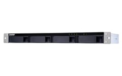 QNAP TL-R400S harddiskkabinett HDD/SSD-kabinett Sort, Grå 2.5/3.5"