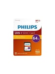 Philips FM64SD65B - flash memory card - 64 GB - SDXC UHS-I