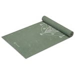 Gaiam Yoga Mat Premium Print Non-Slip Exercise & Fitness Mat for All Types of Yoga, Pilates & Floor Workouts, Celestial Green, 5mm