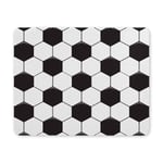 Black and White Soccer Ball Sports Rectangle Non-Slip Rubber Mousepad Mouse Pads/Mouse Mats Case Cover for Office Home Woman Man Employee Boss Work