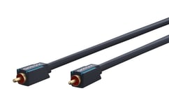 ClickTronic RCA-kabel, mono Premiumkabel | 1x cinch plug  1x cinch plug | 10,0 m | OFC innerledare