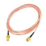 Kaunosta RG316 SMA Coaxial Cable 4G Antenna Extension Cable SMA Male to SMA Female RF cable Low Loss 16ft/5m for DAB Car Aerial WiFi FPV Antenna GSM 4G LTE Antenna Router Homematic Pigtail Lead