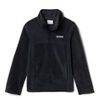 Columbia Youth Unisex Steens Mtn 1/4 Snap Fleece Pull-over, Black, XS