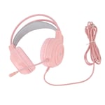 (Pink) Gaming Headset 7.1 Channel Seven Color RGB Light 4D Surround