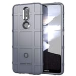 FINEONE Sturdy Case for Nokia 2.4, Slim Soft TPU Shockproof Protective Armour Back Cover, Gray