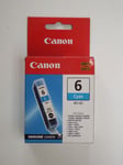 Canon BCI-6C 6 Cyan Ink Tank Cartridge 13ml Genuine Authentic Original NEW