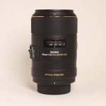 Sigma Used 105mm f/2.8 EX DG OS HSM Macro Lens Nikon F