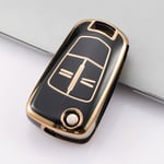 Ahlsen - Coque de protection pour clé de voiture Opel Vauxhall - En silicone - Pour Opel Corsa Astra Vectra Zafira Antara - Pour clé à distance