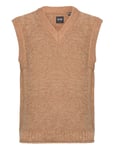 Onskasper Life Rlx 3 Solid Vest Knit Tops Knitwear Knitted Vests Beige ONLY & SONS