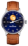 MeisterSinger LS908G Lunascope | Blue Dial | Brown Leather Watch