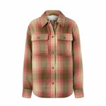 Marmot Women's Ridgefield Sherpa Flannel Jacket (dam) - Grapefruit, L