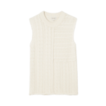 Dagmar CABLE KNIT TOP Vit