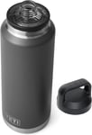YETI Rambler, Vaccum Insulated Stainless Steel Bottle with Chug Cap, Charcoal, 4