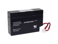 multipower PB-12-0,8-JST MP0,8-12 Blybatteri 12 V 0,8 Ah Blyfilt (B x H x D) 96 x 62 x 25 mm JST-kontakt Underhållsfritt, låg självurladdning