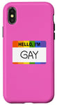 iPhone X/XS Hello, I’m Gay Funny Name Tag Case