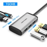 Vention USB C HUB Type-C vers 4K HDMI RJ45 VGA USB 3.0 HUB Dock pour MacBook Pro Huawei Mate 30 USB-C 3.1 Splitter Port USB-C HUB, 5 en 1 TGC-